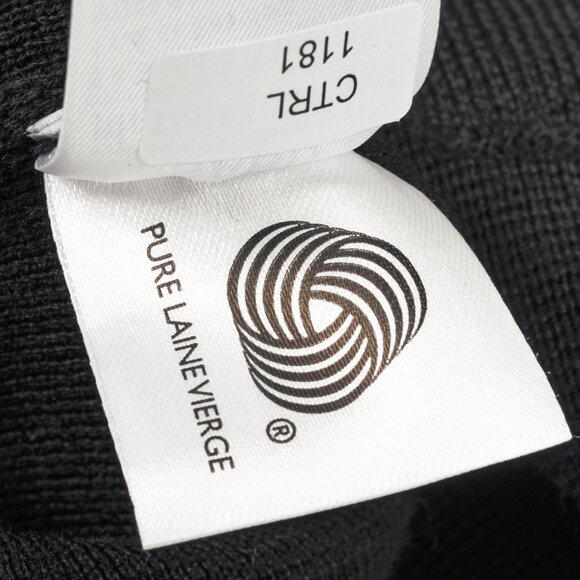 Saint James Black Wool Collared Cardigan - Picture 11 of 12